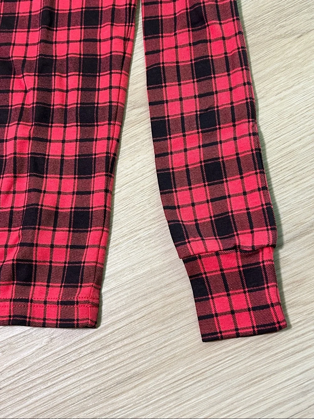GAP Children Organic Kids Holiday Pajamas Set Cotton Size 12 Years Red-Black NEW